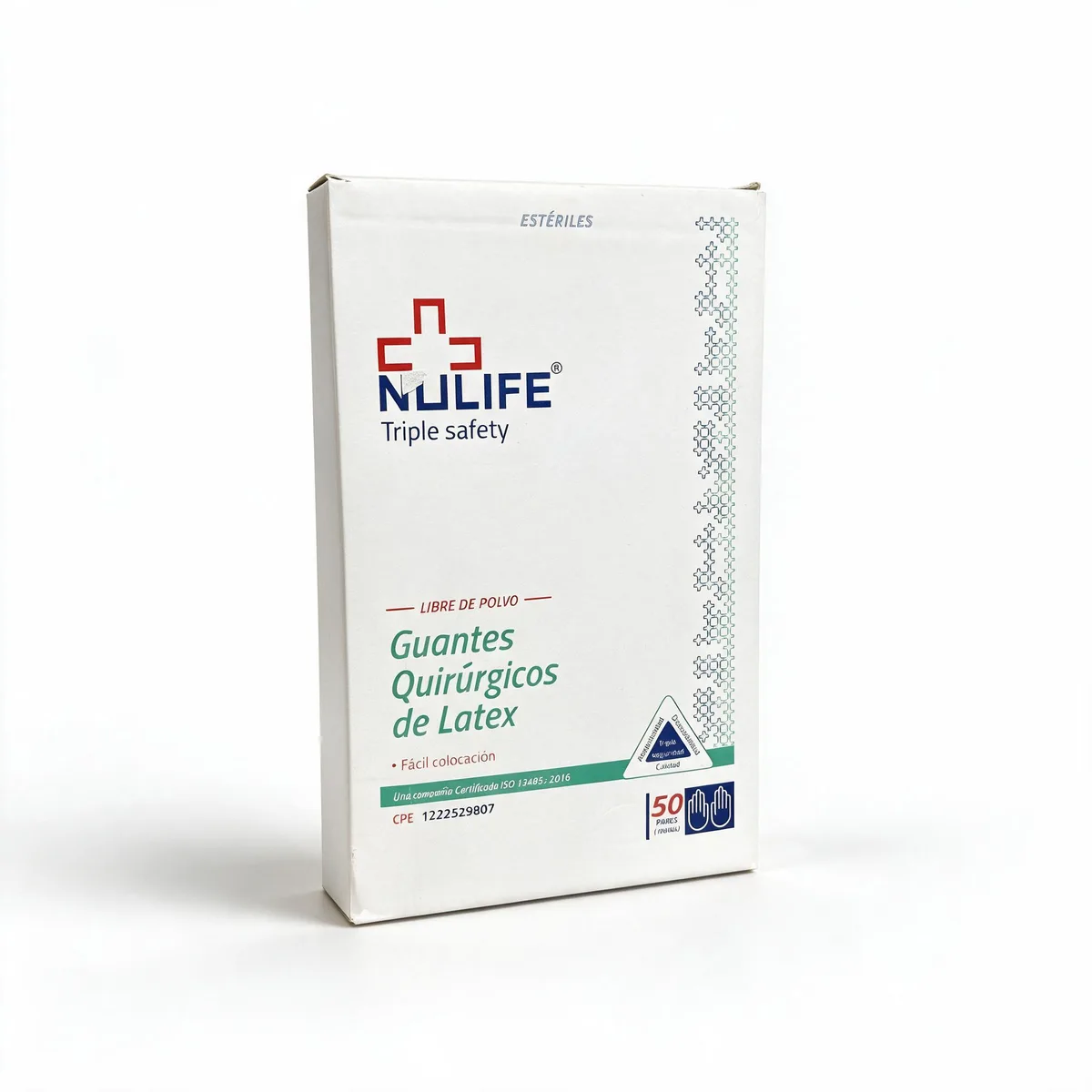 Guantes Esteriles 7# y 7.5# NULIFE caja de 50 pares