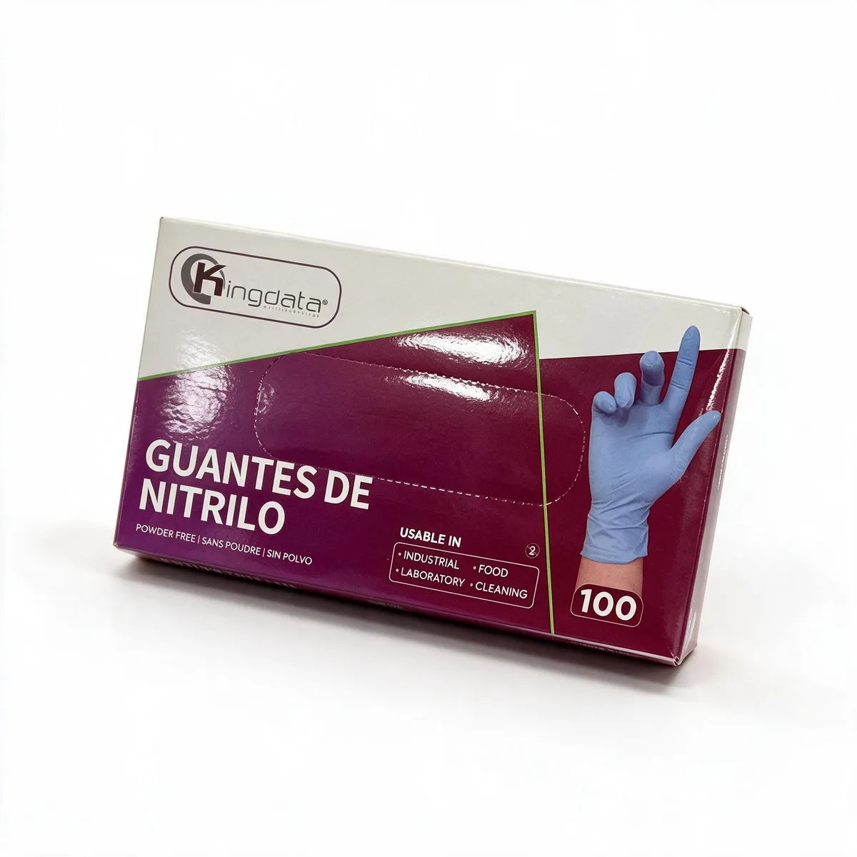 Guantes de Nitrilo Azul KINGDATA Micra 5/ caja 100 und