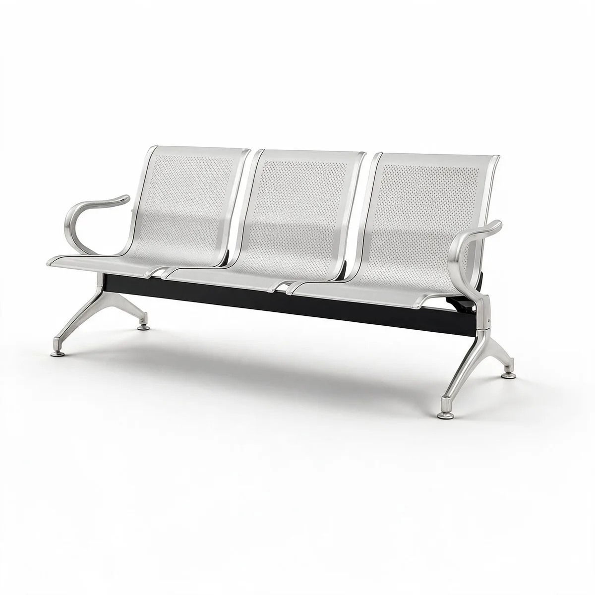 Silla de Aluminio de Espera KINGDATA 3 puestos