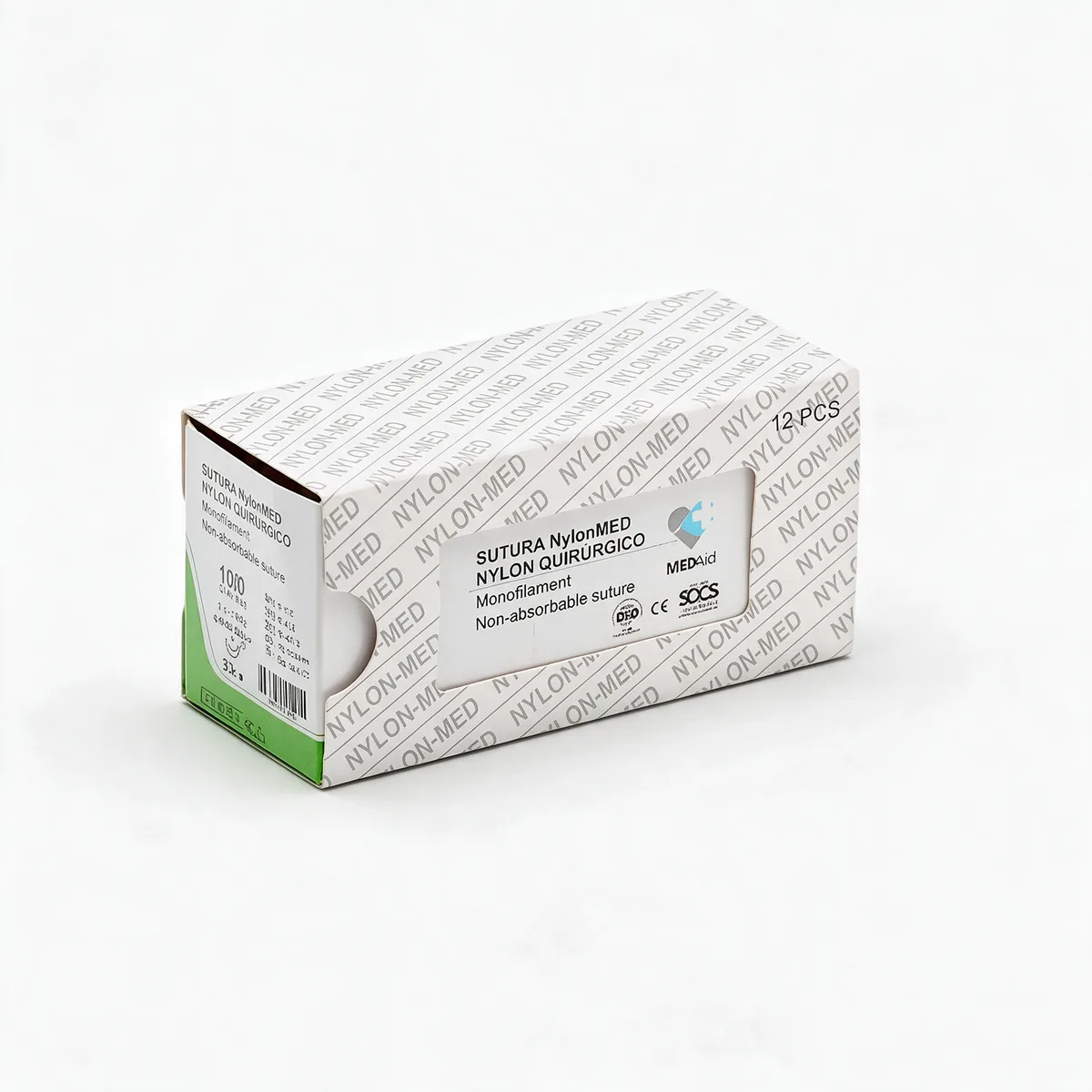 Sutura Nylon MED 2,0-45cm Cortante Rev. 3/8