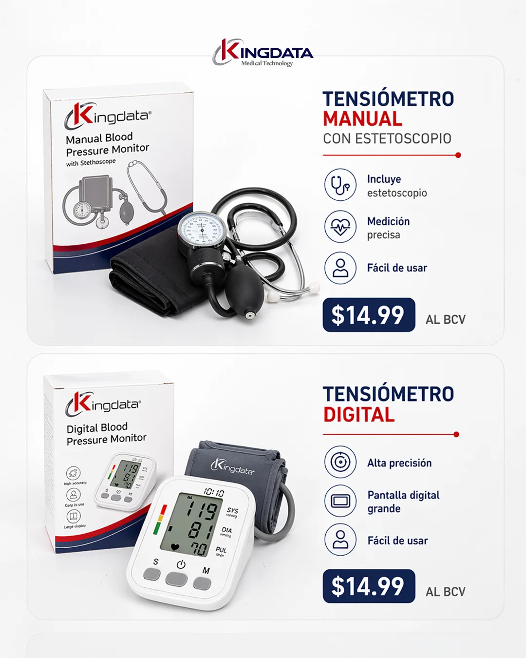 Tensiometro Digital KINGDATA